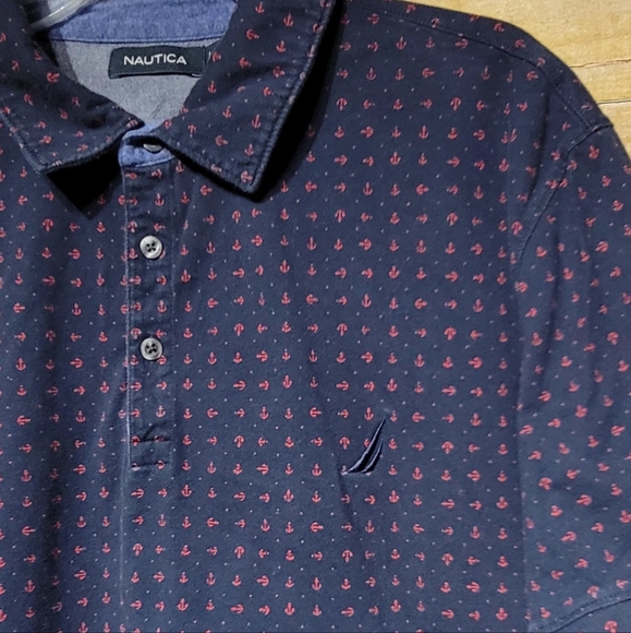 Men's Nautica size XXL  2 button-up neckline collar - Picture 3 of 5